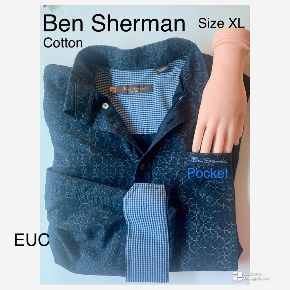 LUX⭐️ ⬆️ Ben Sherman - COTTON shirt, Chic & stylish British tailoring